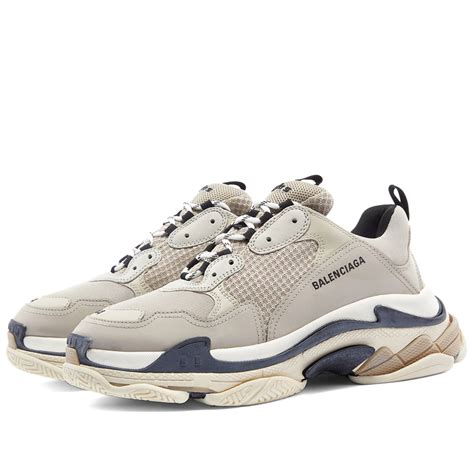 balenciaga triple s beige black.